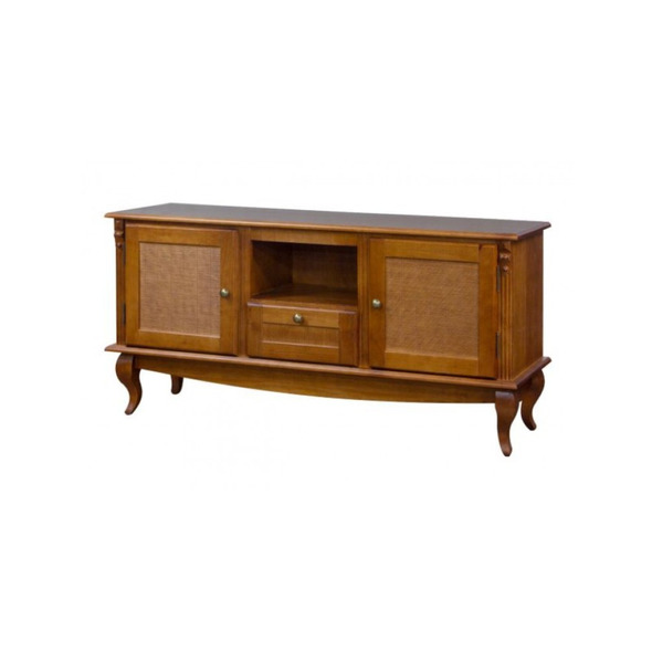 Rack Country Rattan 2 Portas 1 Gaveta 148cm - Tommy Design Mel