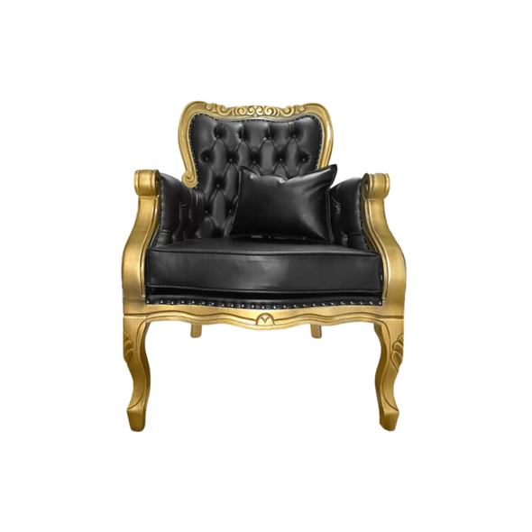 poltrona imperador preta frrente