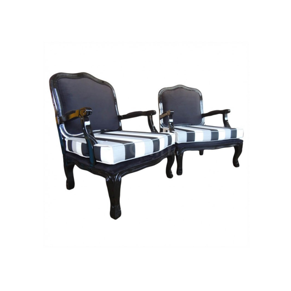 cjto king preto listra