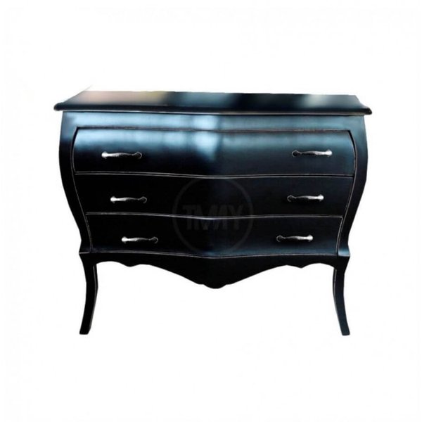 comoda luis xv lyon preto provencal lisa com frente abaulada tommy design 750x750h